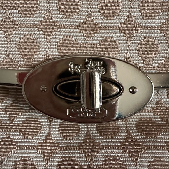 Coach Madison Op Art Needlepont Satchel - Picture 2 of 10